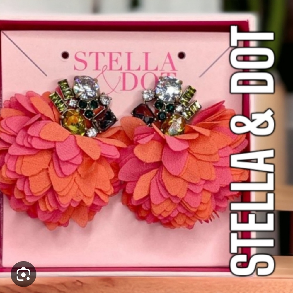 Stella and Dot Statement Pouf earrings